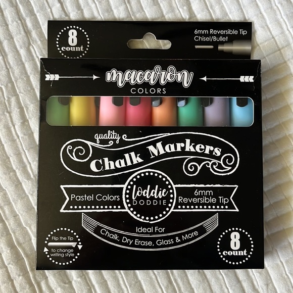 Loddie Doddie Liquid Chalk Markers for Chalkboard Macaron Pastel Chalk Pens 8 - Picture 5 of 5